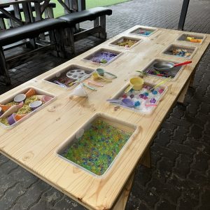 10 Container Sensory Table