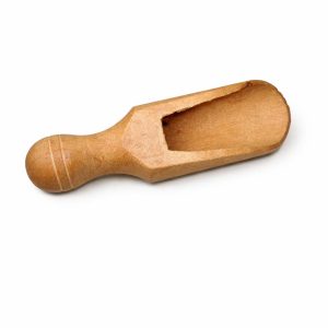 Half wooden scoop