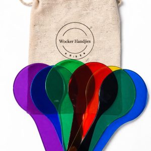 6 Translucent Colour Glasses (Plastic)